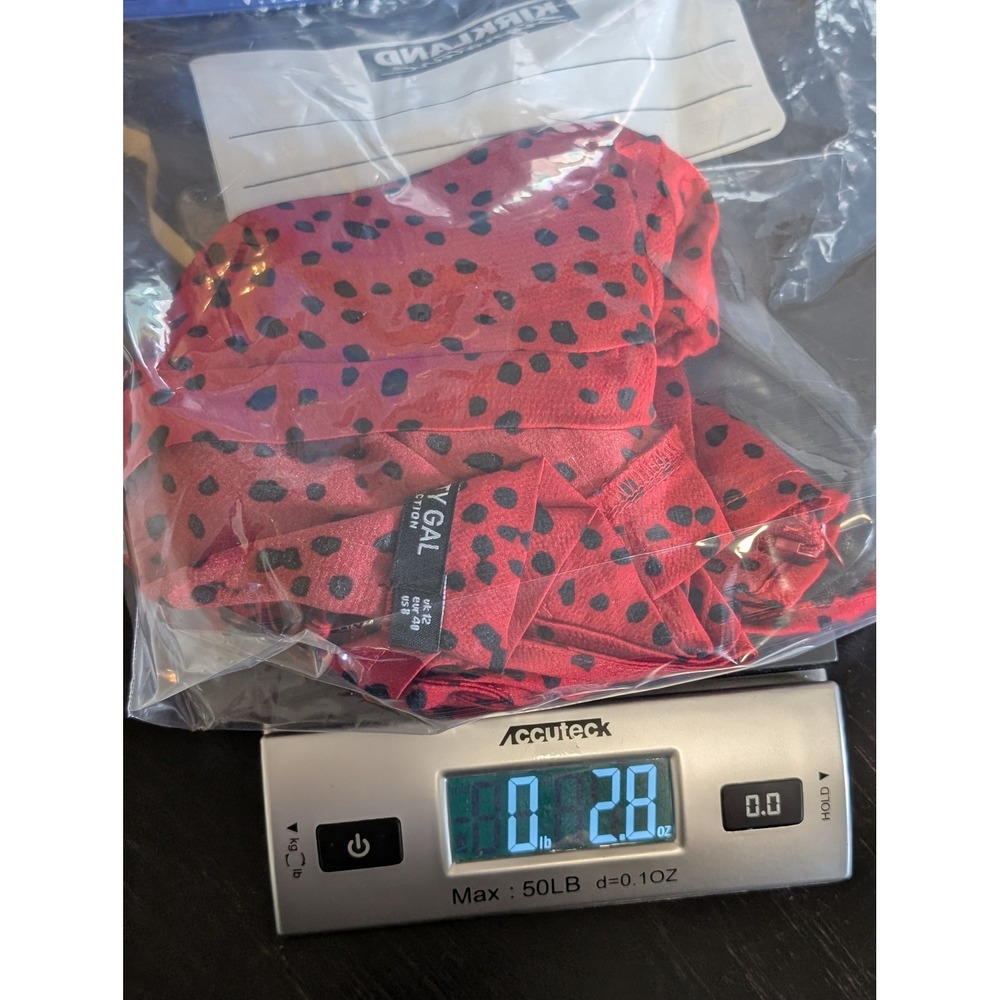 Nasty Gal Red Polka Dot Crop Top Puff Sleeve Blouse Size 8 Grunge Festival - Picture 6 of 6